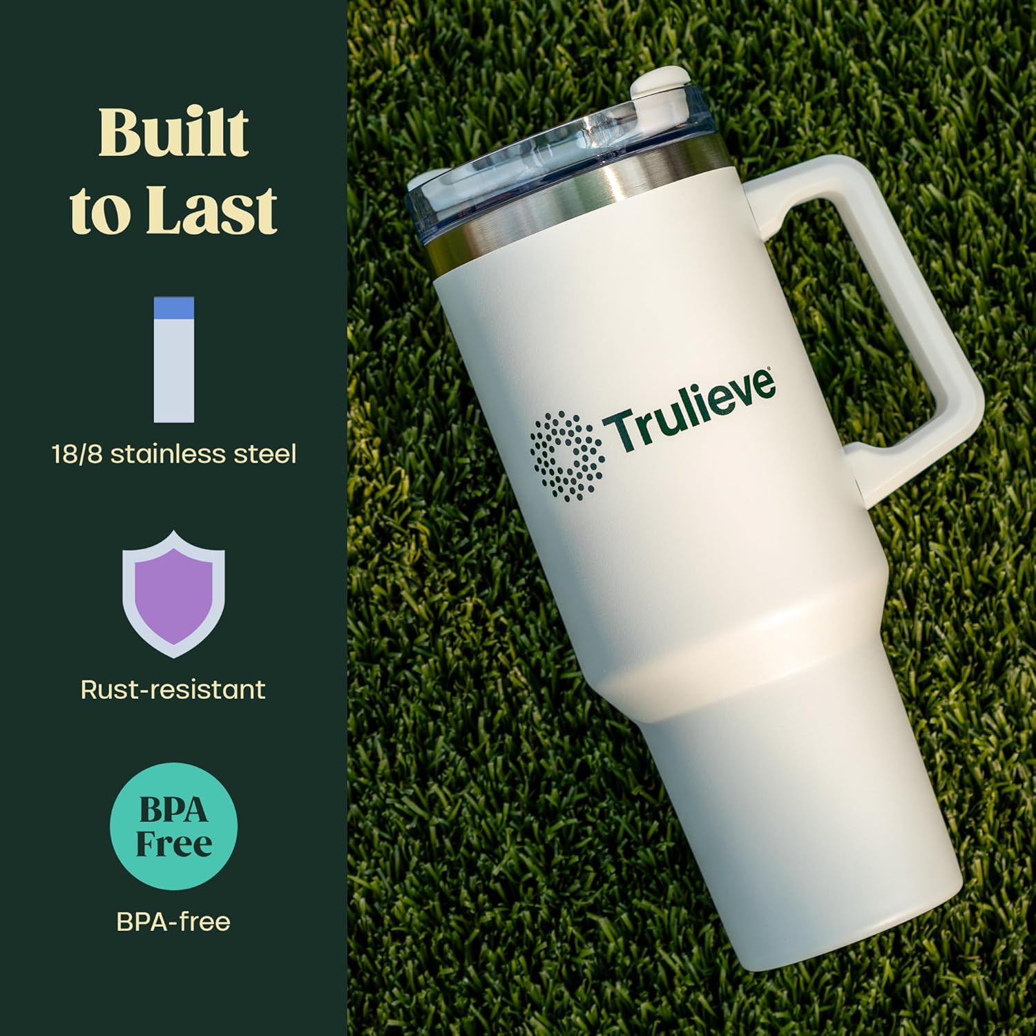 40oz Insulated Tumbler with Handle and Straw – Stainless Steel Travel Coffee Mug, Double-Wall Vacuum Cup for Hot & Cold Drinks, Spill-Resistant Lid, Large Capacity for Work, Gym & Commute - Image 4