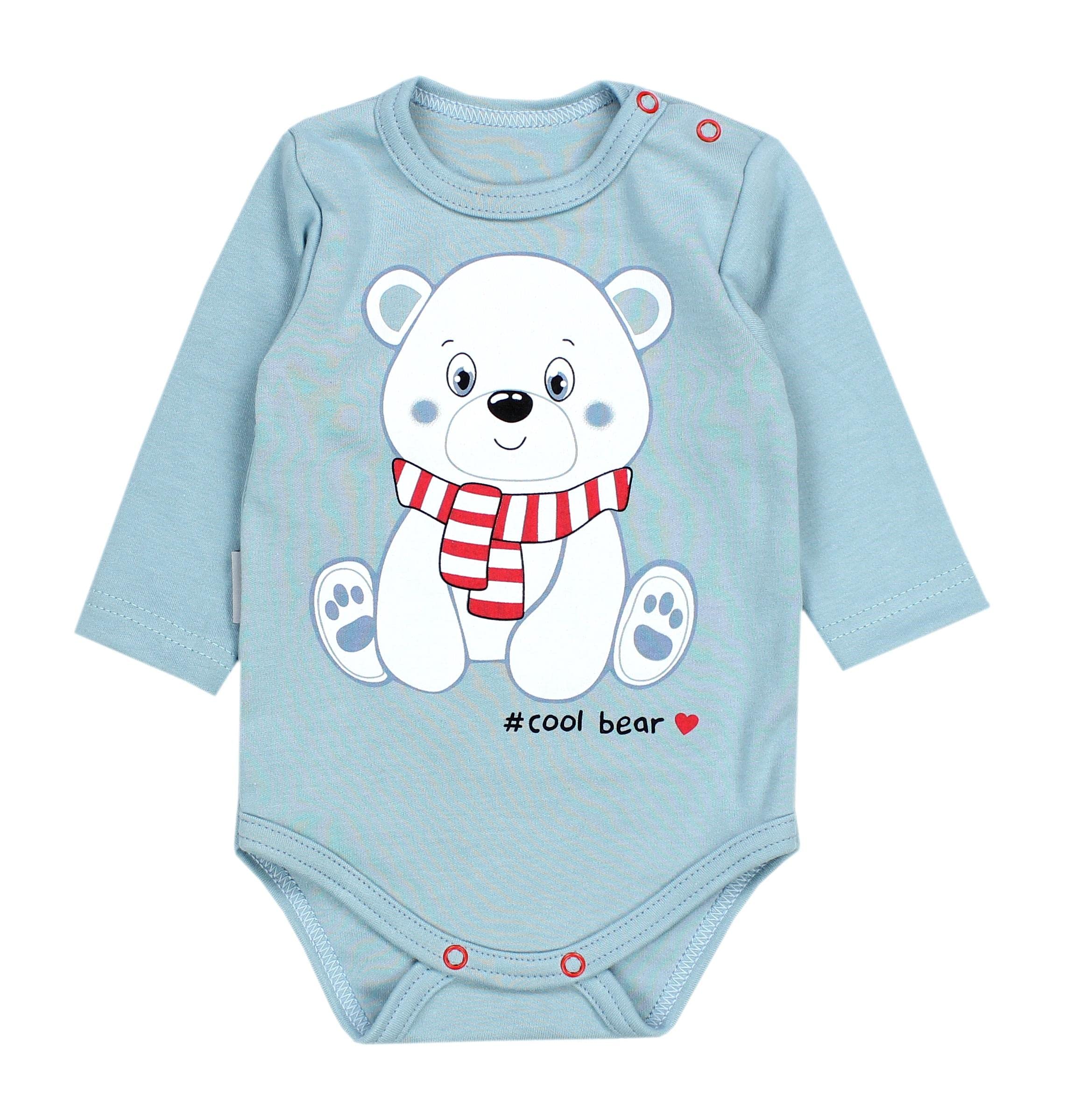 TupTam Body Bebe Manga Larga 5 Pack Algodon Estampado Nino Nina OEKO-TEX