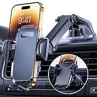 Miracase Supporto Universale per Telefono Auto [Potente Ventosa] Porta Cellulare Doppio