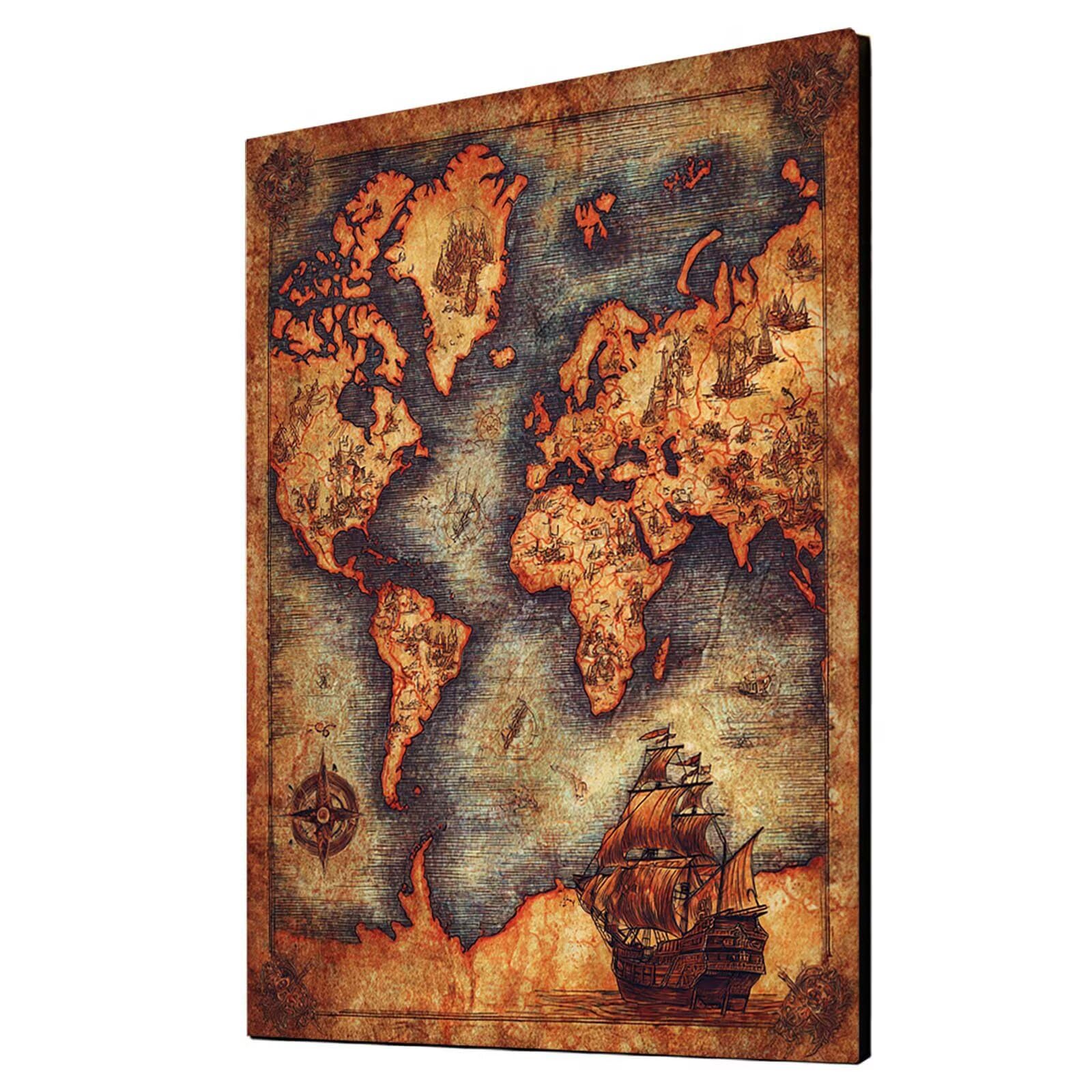 Malowanie numerami dla dorosłych mapa świata kreatywne hobby dorośli z kolorem przejrzystość płótno malarstwo mapy morskie 120x90cm akrylowa farba i pędzle, DIY farba dla dorosłych według numerów na