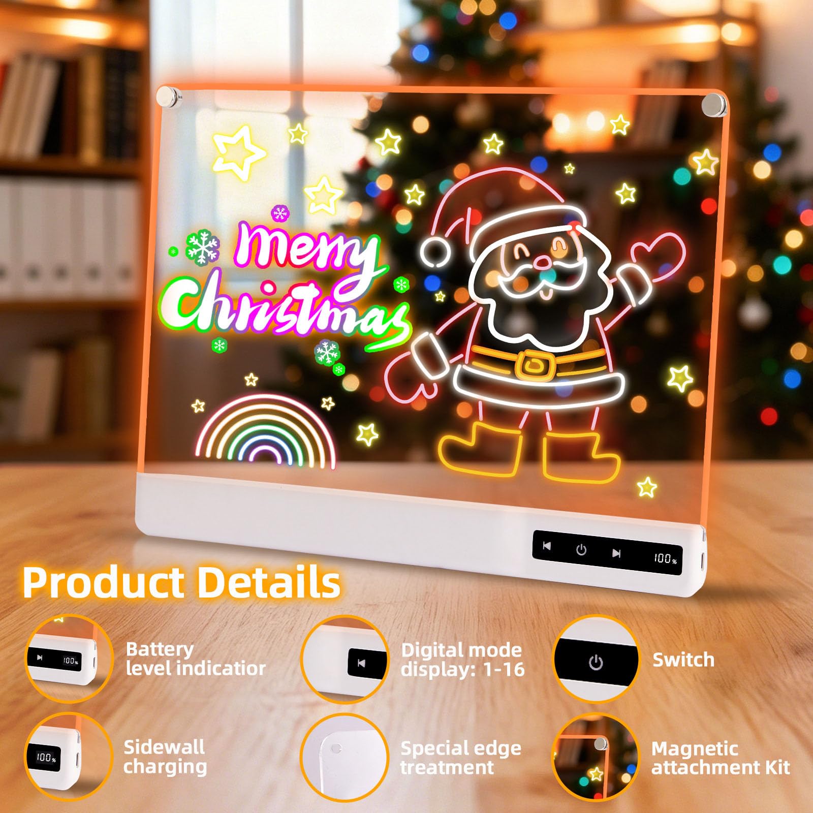Tableta de Dibujo iluminada Creativa para niños y niñas, Ideal para Jugar y Aprender de Noche, Juego de Dibujo de Actividades Divertidas en Familia