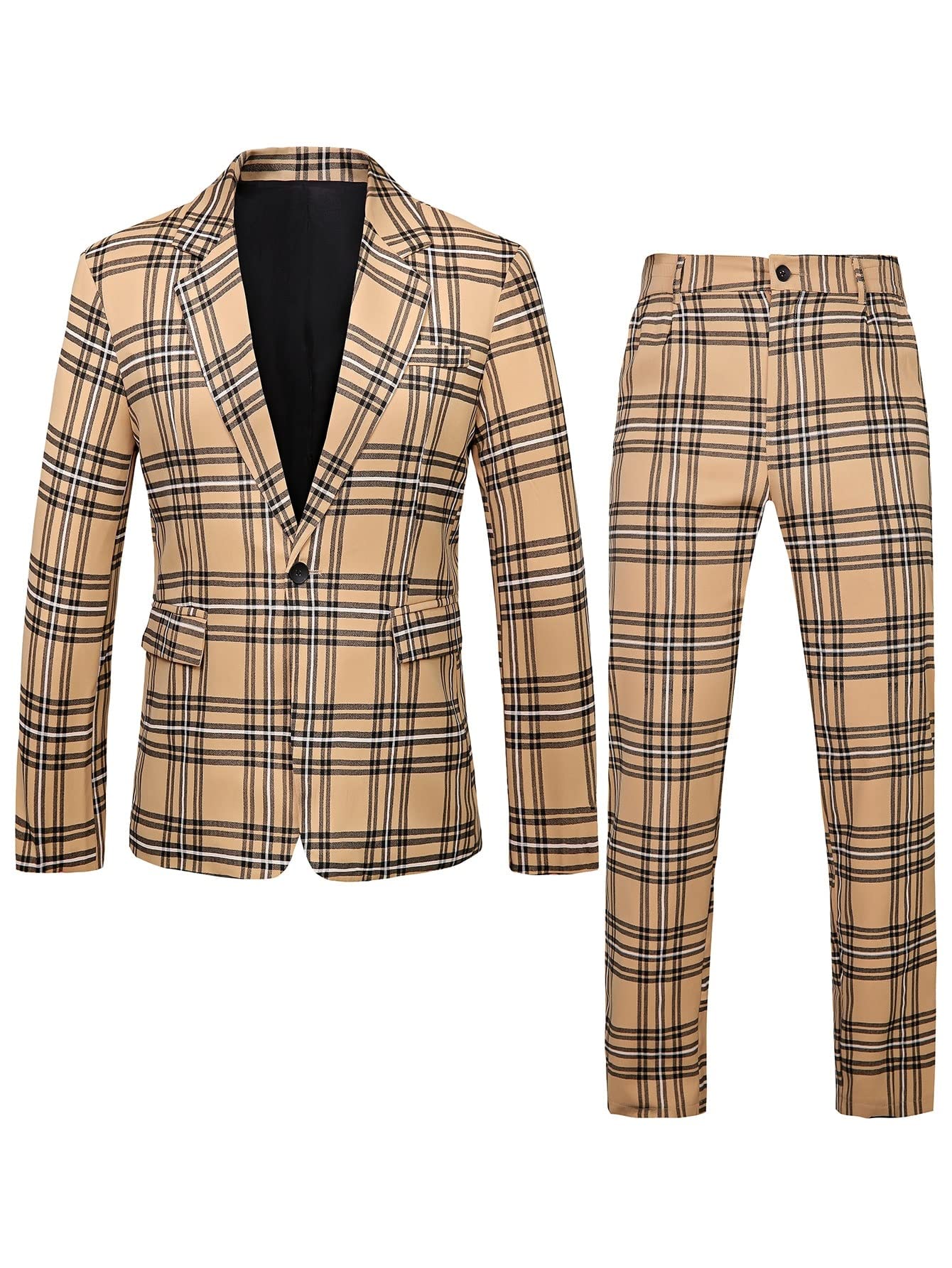 Burberry plaid men's suit Clearance