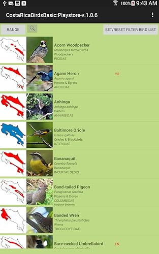 Costa Rica Birds FGuide Basic