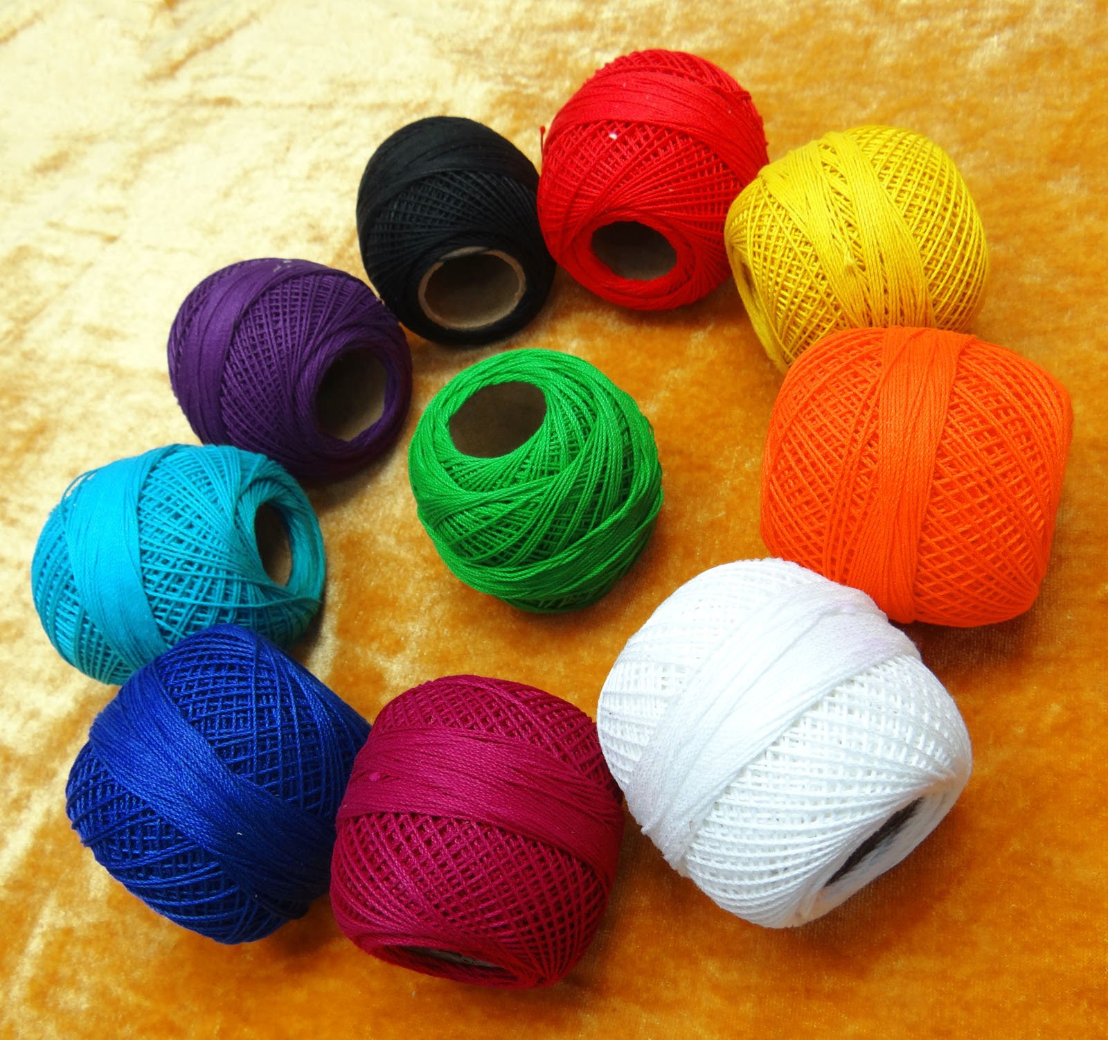 10 Pieces Thread Mercer Cotton Crochet Thread Yarn Craft Tatting Knit Embroidery