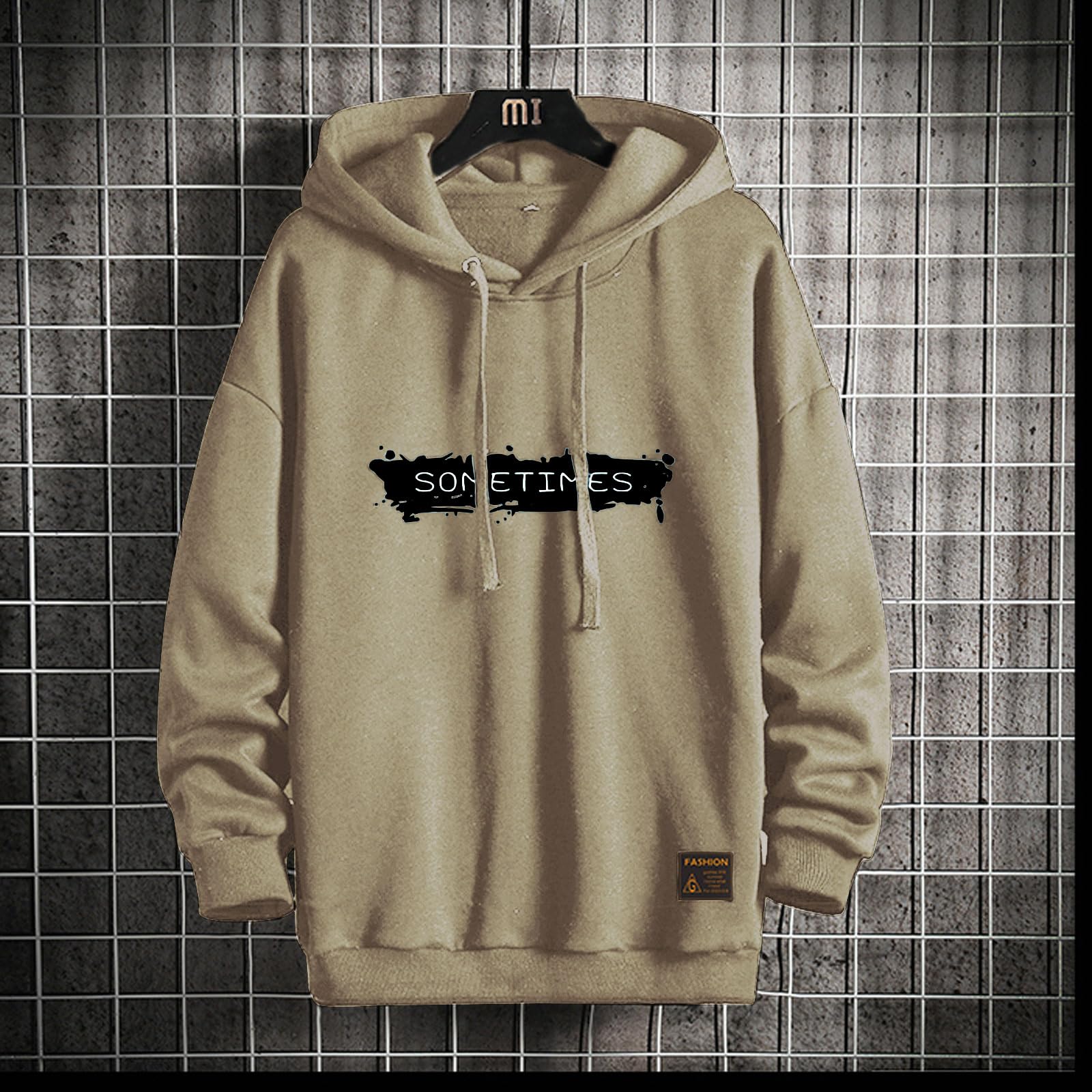 Moshtashio Felpa Uomo con Cappuccio Unisex Hip Hop a Maniche Lunghe Sweatshirt Pullover Uomo Felpe Stampa di Lettere Hoodie Uomo Autunno Inverno