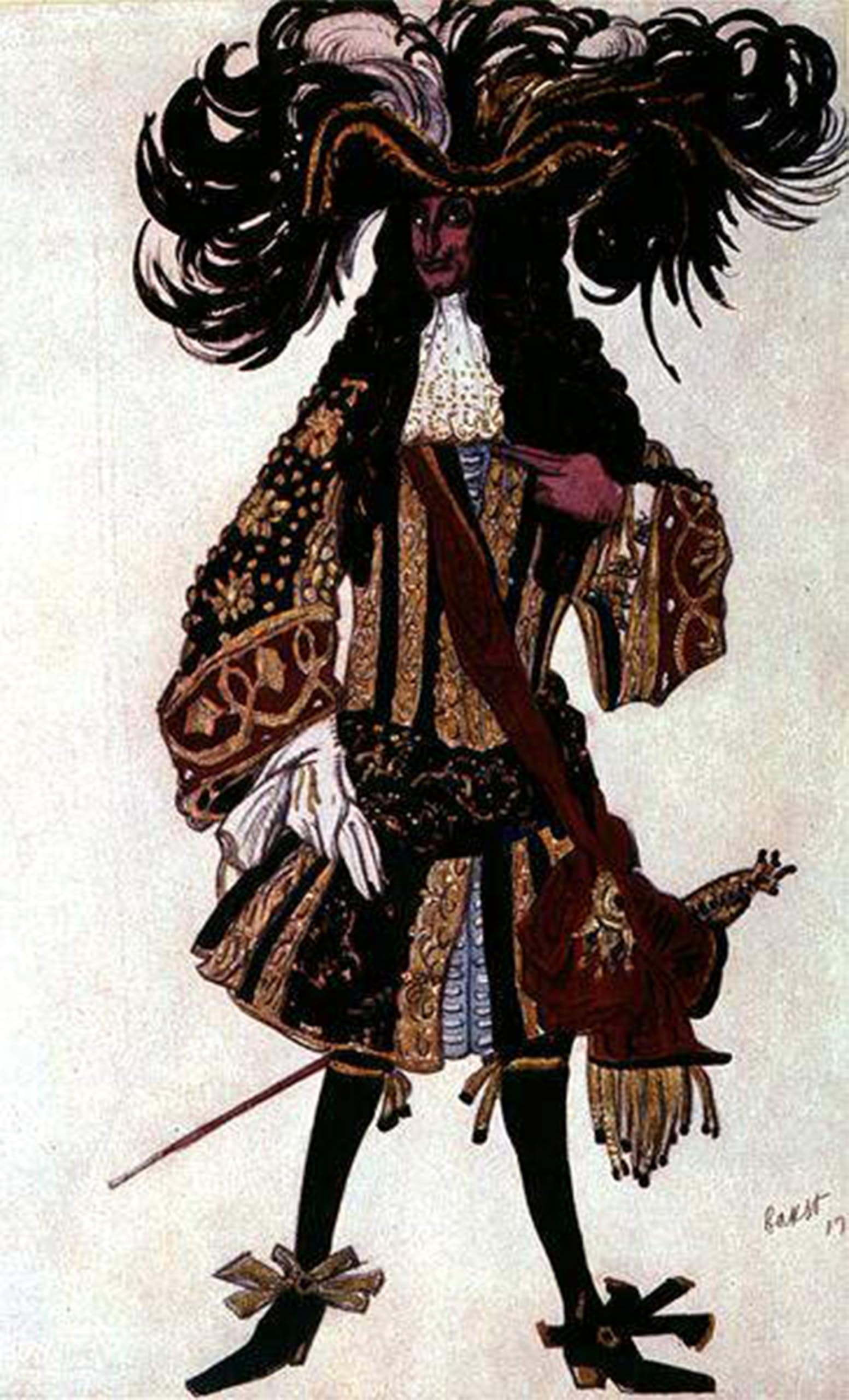 SERENDIPITP Vintage Wall Art Canvas Nordic Poster Canvas Print Picture Canvas Painting Picture for the King's Guard by Leon Bakst Wall Art Poster for Home Decor 60x90cm
