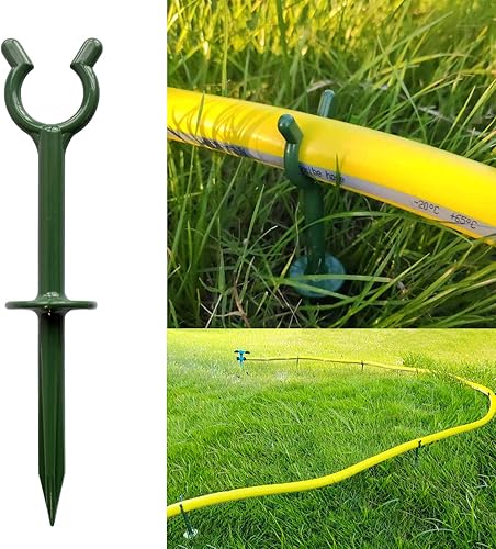 BAOLONG Juego de 10 soportes para manguera de jardín, juego de 10 unidades para jardín, césped, patio (se ajusta a mangueras de 58 pulgadas),
