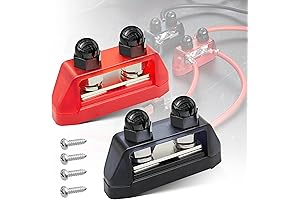 RED WOLF 5/16” 100A DC MAX Dual Stud Distribution Connecting Blocks