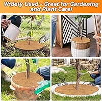 Vista 7 de Legigo 4 alfombrillas protectoras de fibra de coco, anillo de fibra de coco, 24 pulgadas, anillo de protección de fibra de coco natural, cubierta