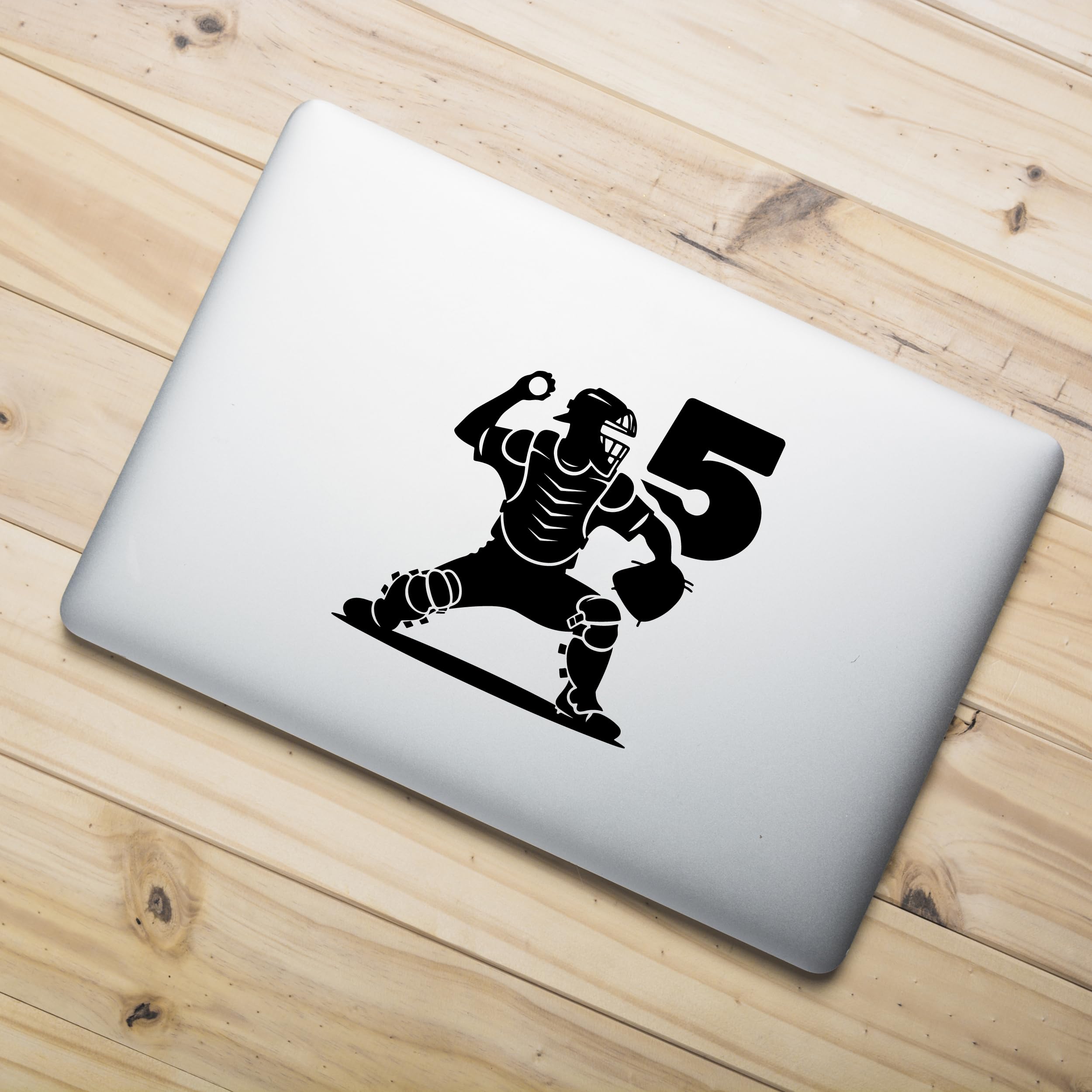 Autocollant PC portable joueur baseball pour styliser la chambre et les affaires