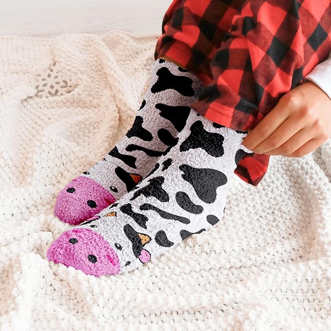 Calcetines VICRAZY Cow Print para Mujer miniatura 4