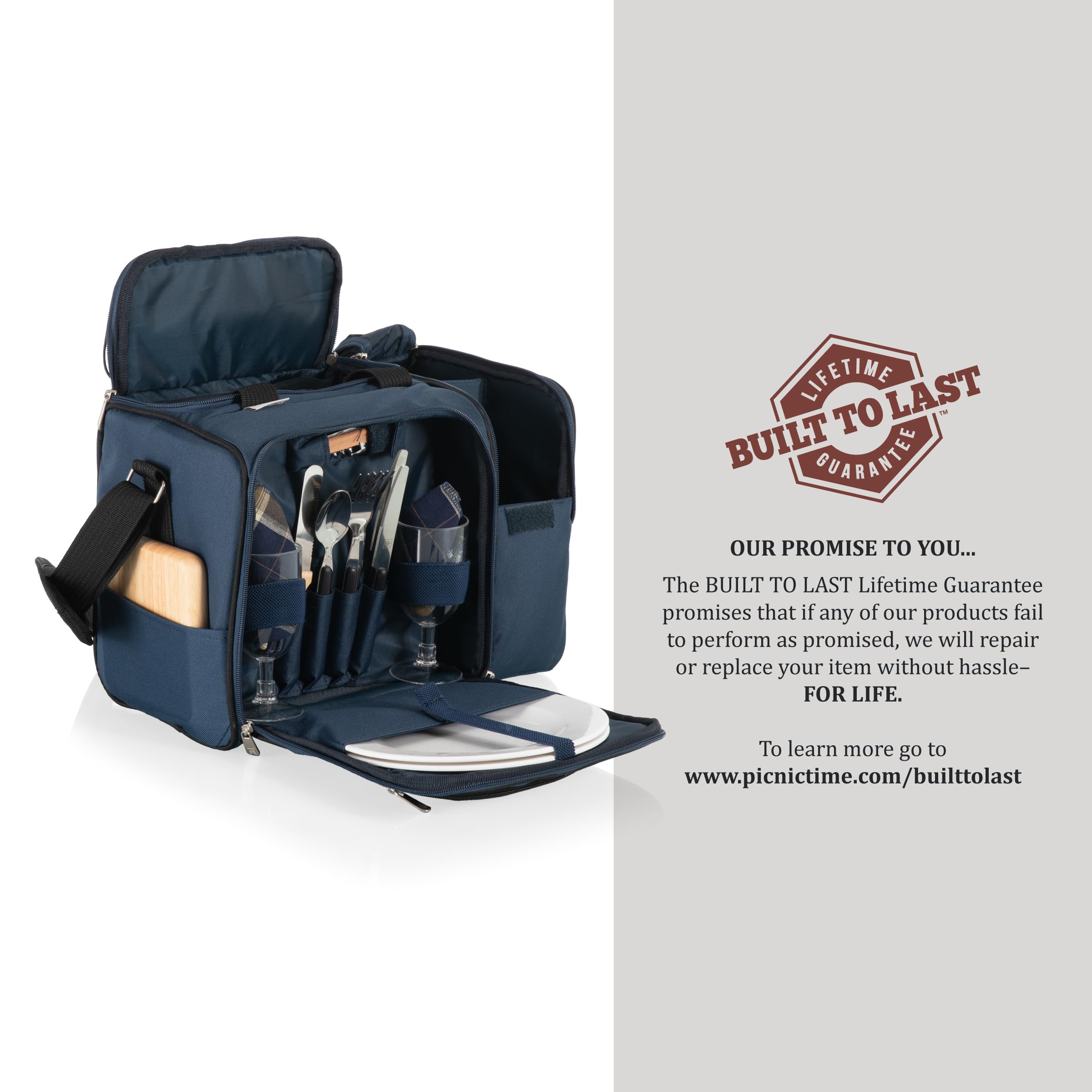 Picnic Time NFL Malibu - Cesta de Picnic Unisex para Adultos, Azul Marino, Talla única
