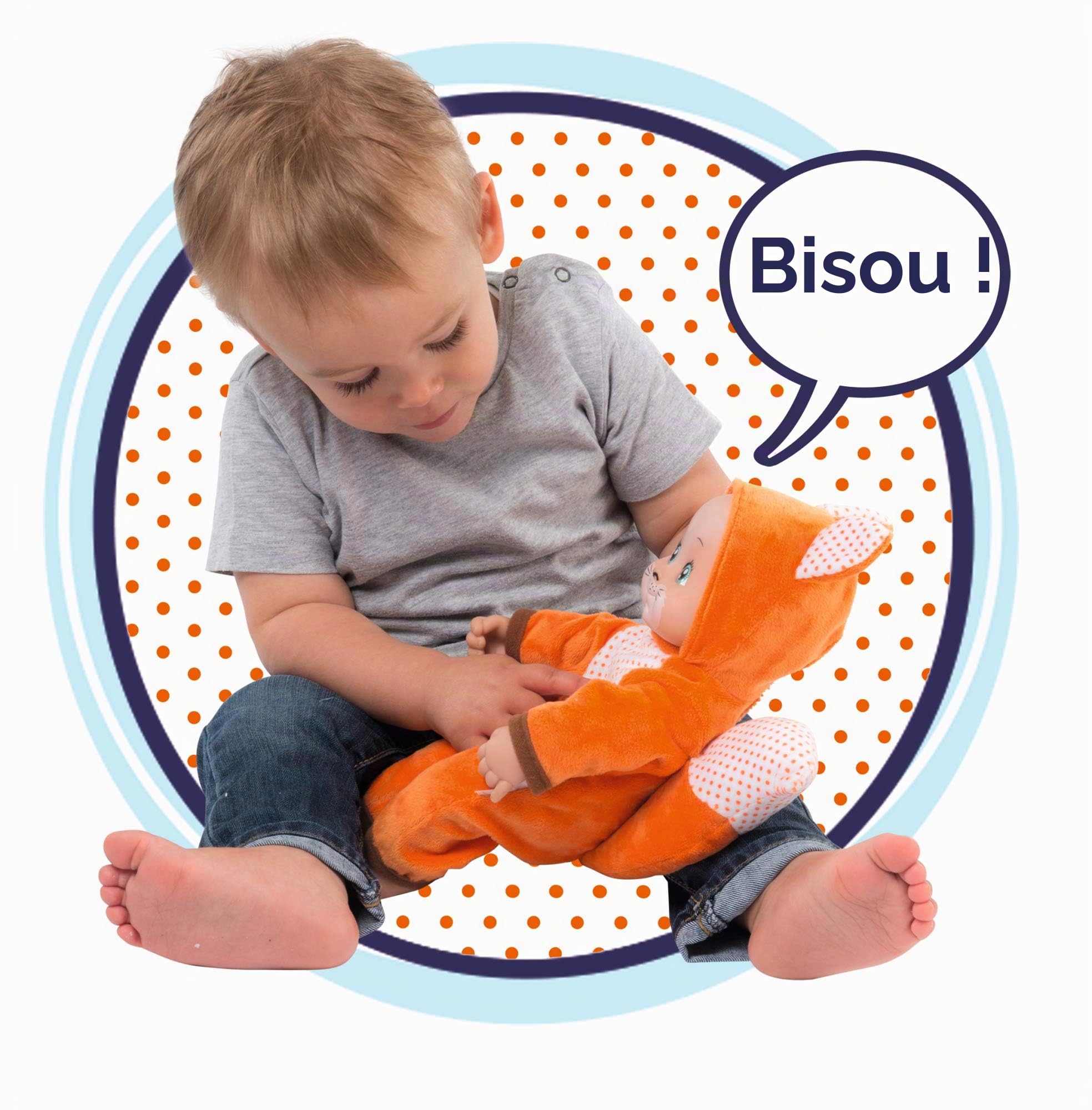 Smoby - Minikiss Poupon Renard - 30cm - Piles Incluses - 210123WEB