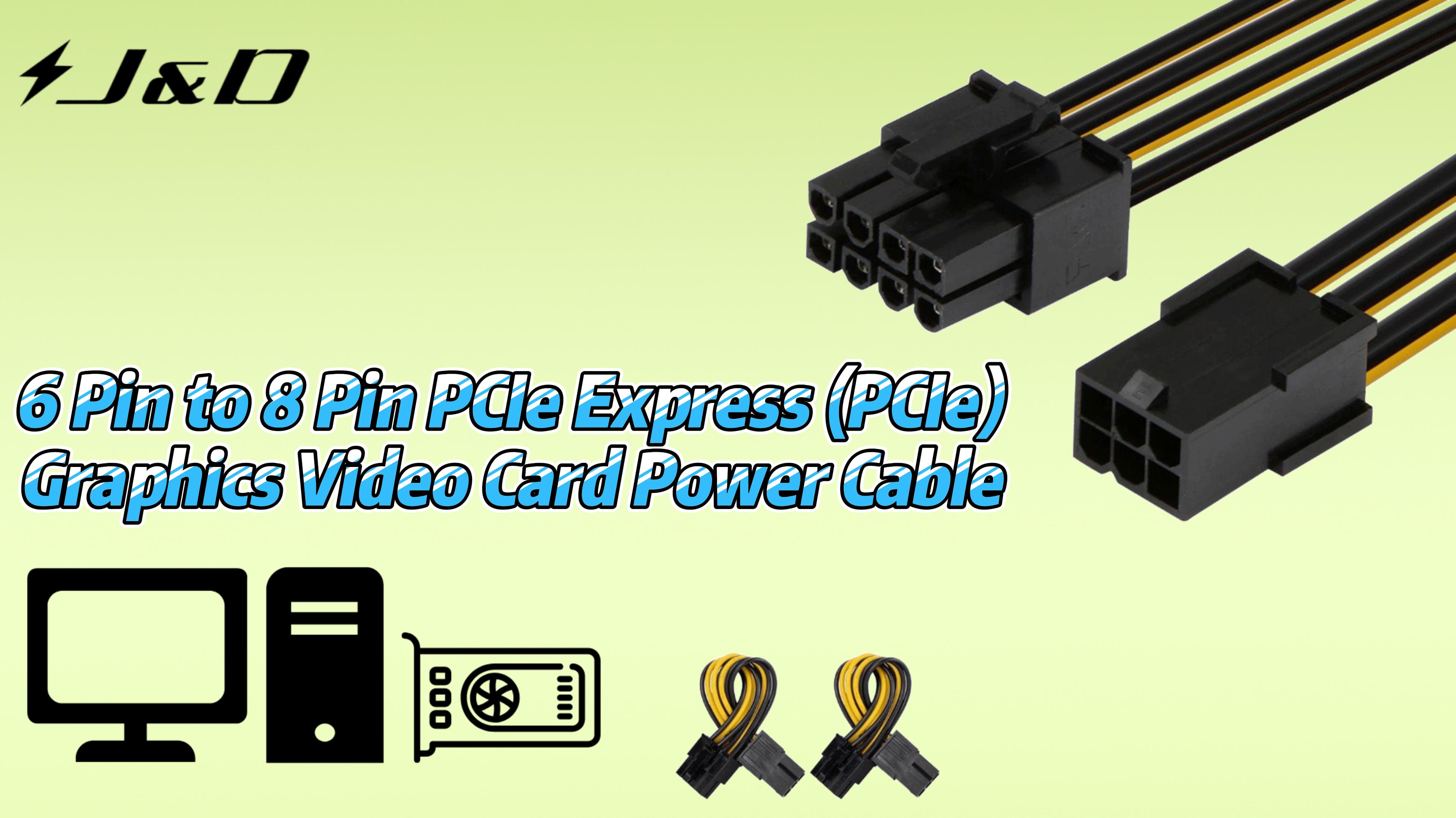 Amazon.com: J&D 6 Pin to 8 Pin PCIe Express (PCIe) Graphics Video