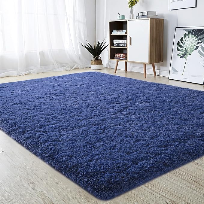 junovo Ultra Soft Area Rugs 4x5.3 Feet Fluffy Carpets for
