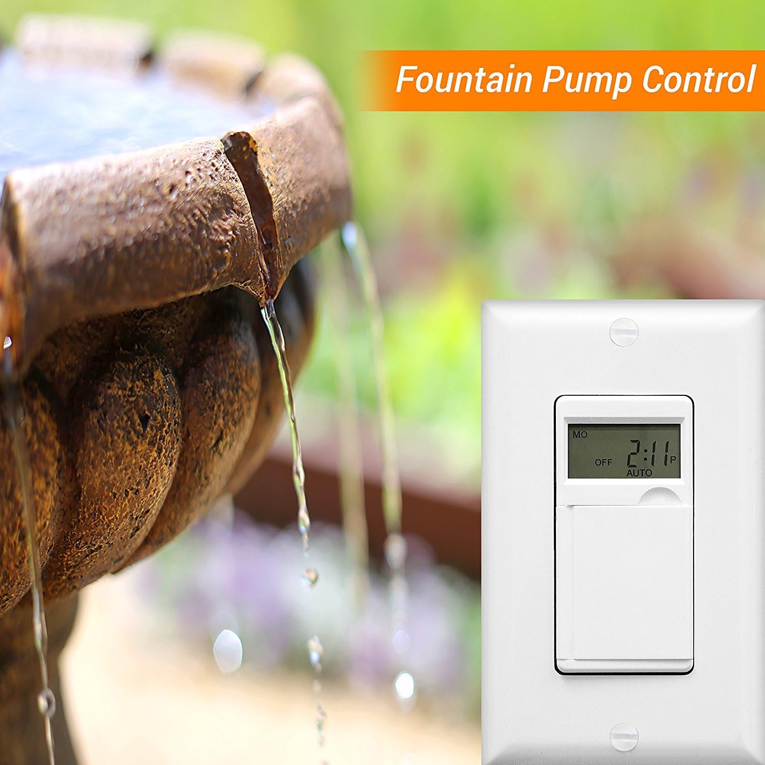 ENERLITES - HET01-C-W Programmable Digital Timer Switch for Lights, Fans, Motors, 7-Day 18 ON/OFF Timer Settings, Single Pole, Neutral Wire Required, UL Listed, HET01-C, White: Tools & Home Improvement