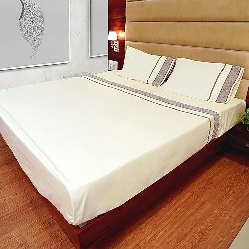 Miniatura 3 de Sábanas de algodón egipcio tamaño Queen de 1000 hilos, 4 piezas, suaves y cómodas, juego de ropa de cama tamaño Queen de calidad de hotel, se adapta