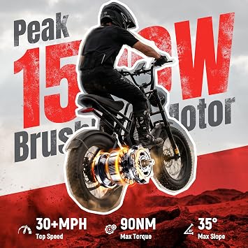 V300 Electric Bike for Adults, 48V 20.8Ah Battery Ebike, 30+MPH & 1500W Peak Motor, 204.0 Fat Tire E-Bike with NFC Lock, 7-Speed & Disc Brakes for Commute, Beach, Snow