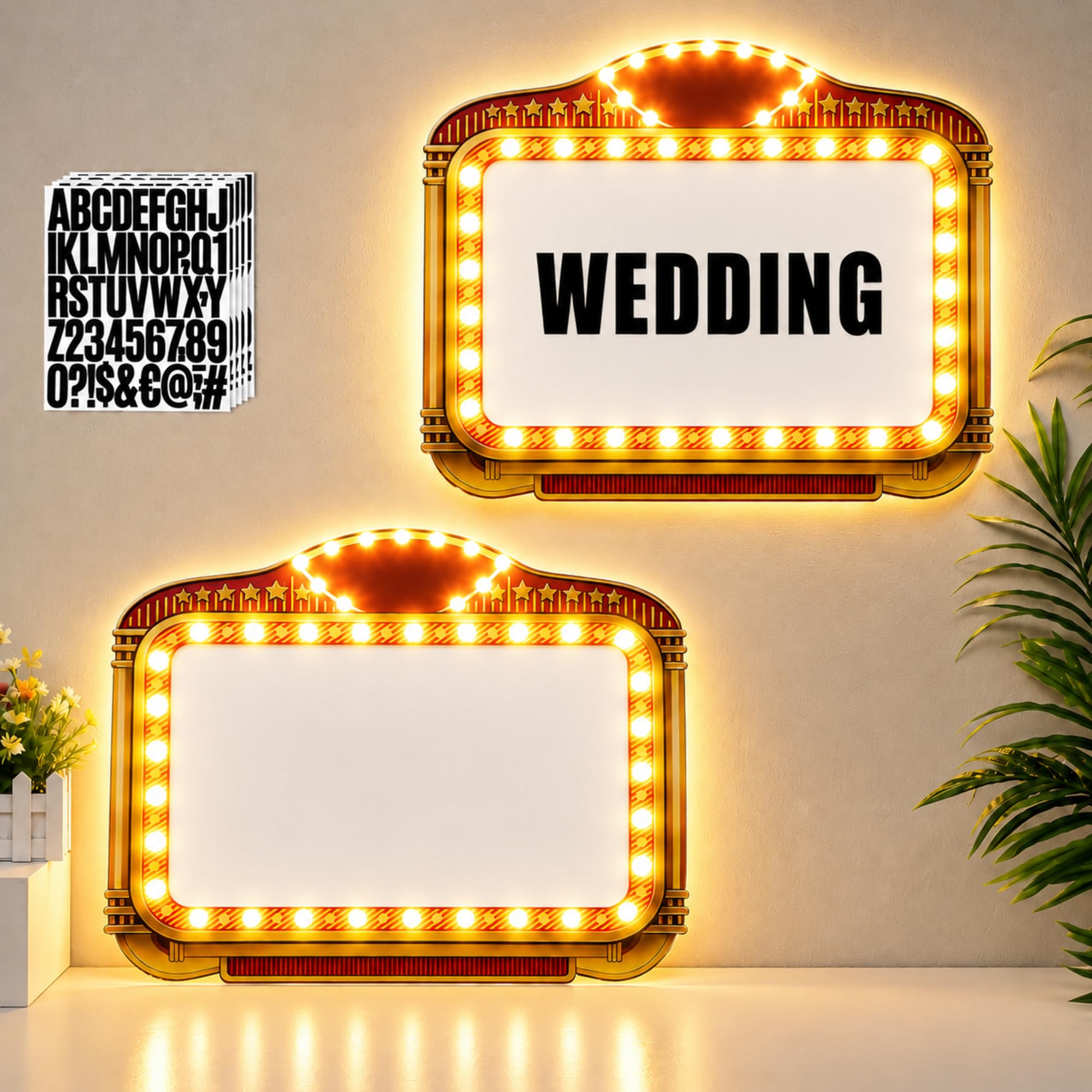 LED-Acryl-Schild für Hochzeitsflaschen mit Buchstaben-Aufkleber, beleuchtet, groß, Hochzeitseingang, Requisiten, personalisiertes Festzeltschild für Empfang, Nachtclub, Brautverlobung (Retro