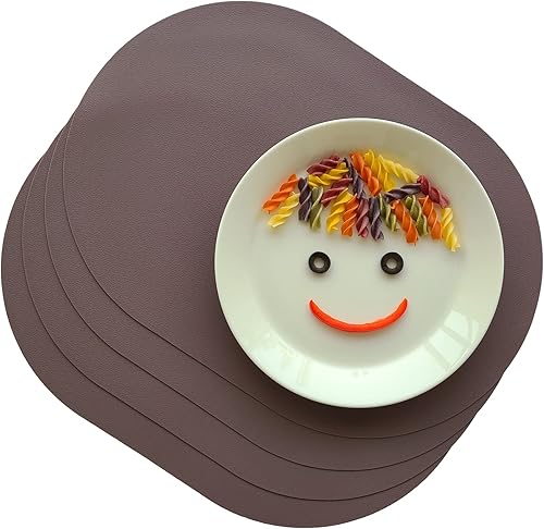 Miniatura 1 de Pogning Home Juego de 4 manteles individuales de silicona, resistentes al calor, lavables y lavables, antideslizantes, impermeables, modernos,