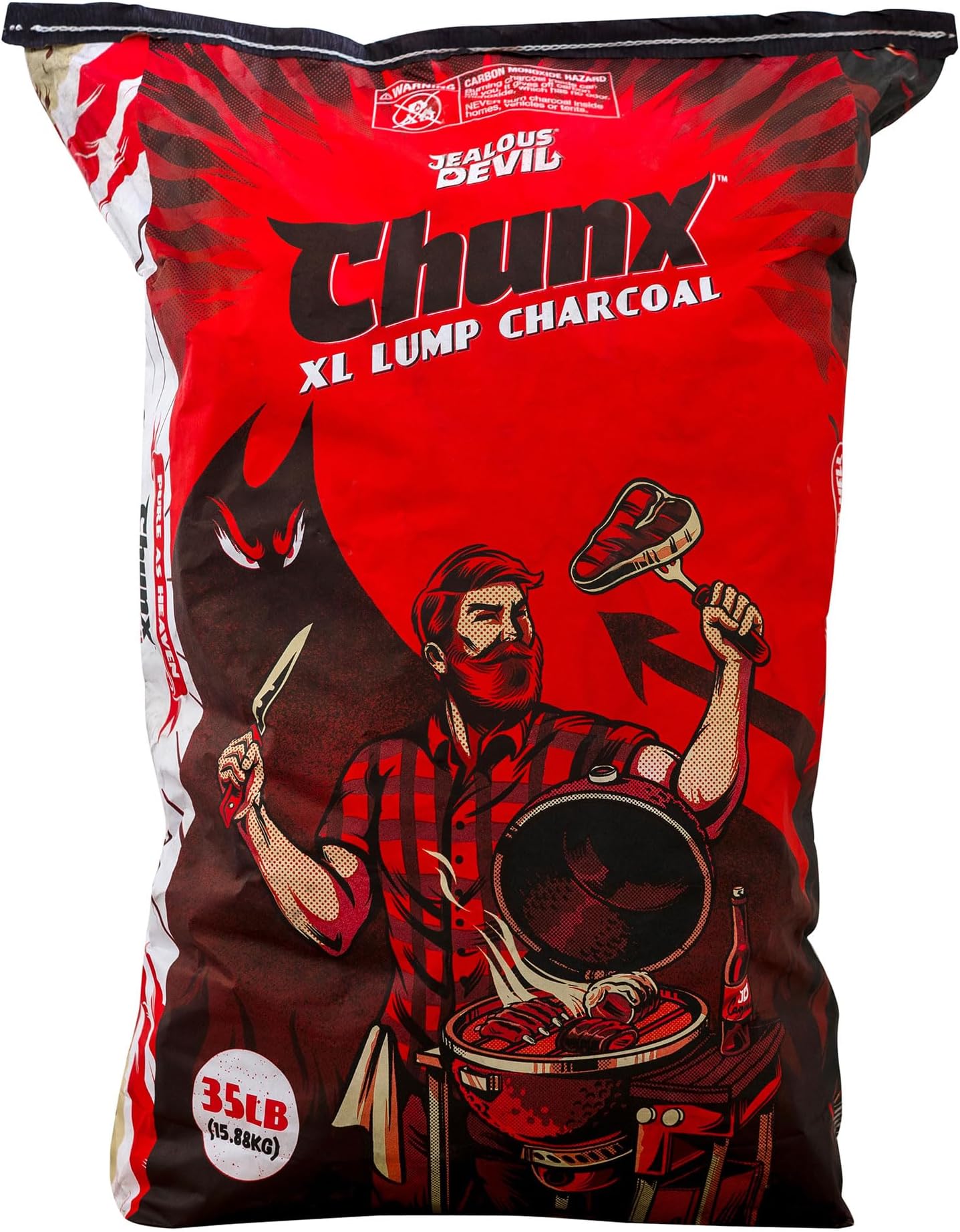 Jealous Devil All Natural Hardwood Lump Charcoal 35 Pound Bag