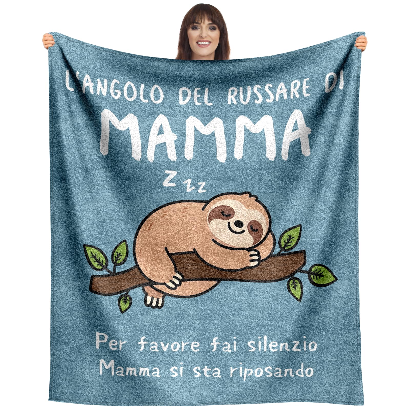 SDOES Regalo Festa della Mamma: Coperte per Natale e Compleanno, Regali Figlia/Figlio, 130 x 150 cm