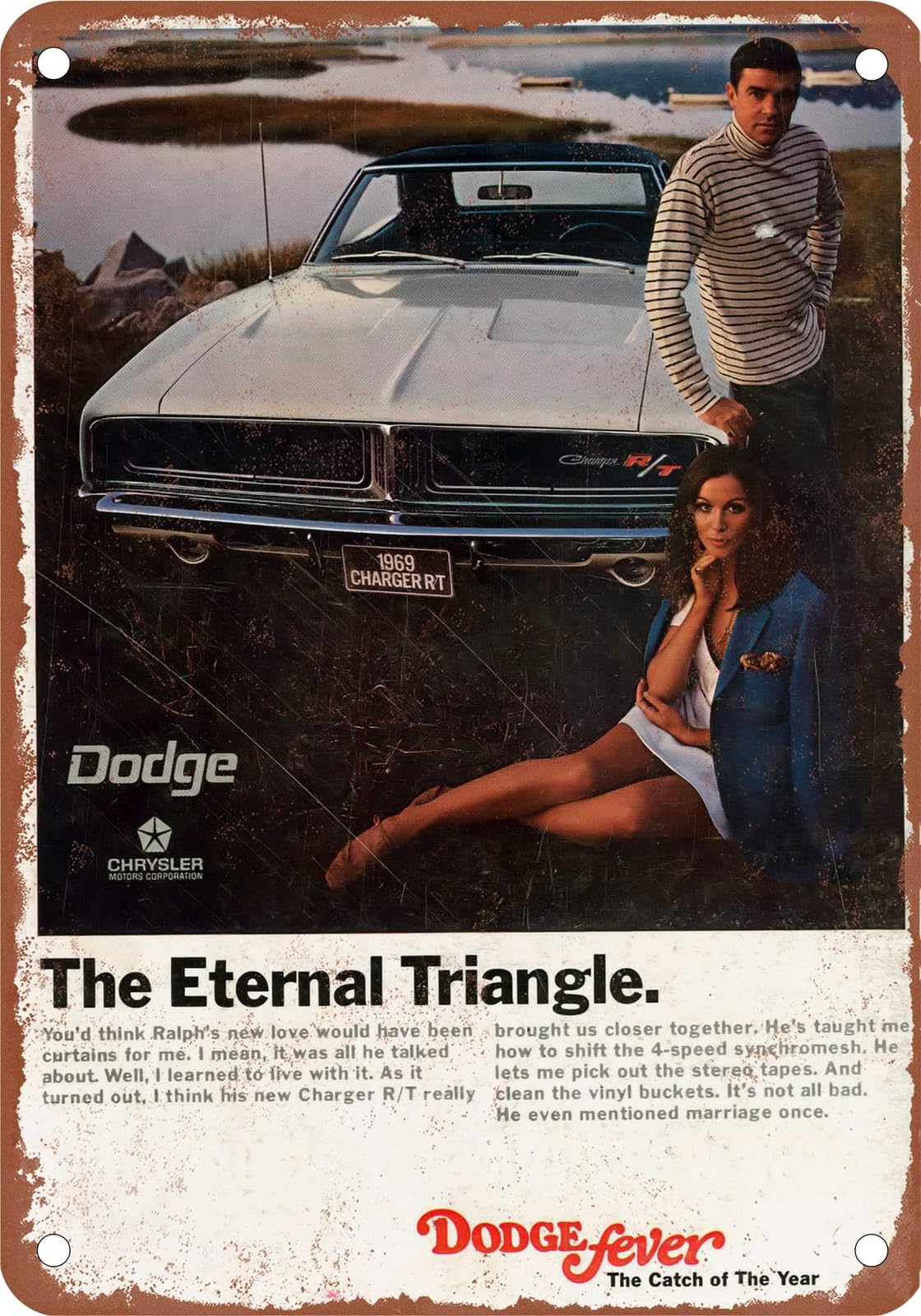 METAL SIGN - 1969 Dodge Vintage Ad 04 - Old Retro Rusty Look home decor