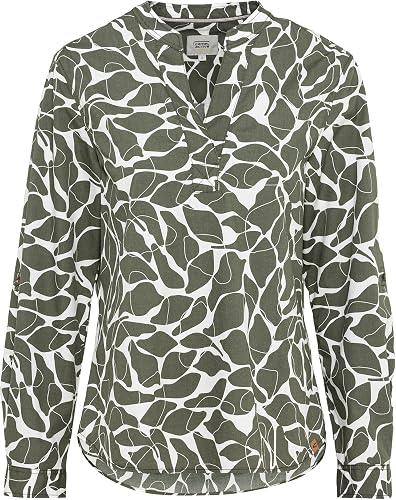 camel active 309777-3s62 Camiseta, AOP Olive, XS para Mujer