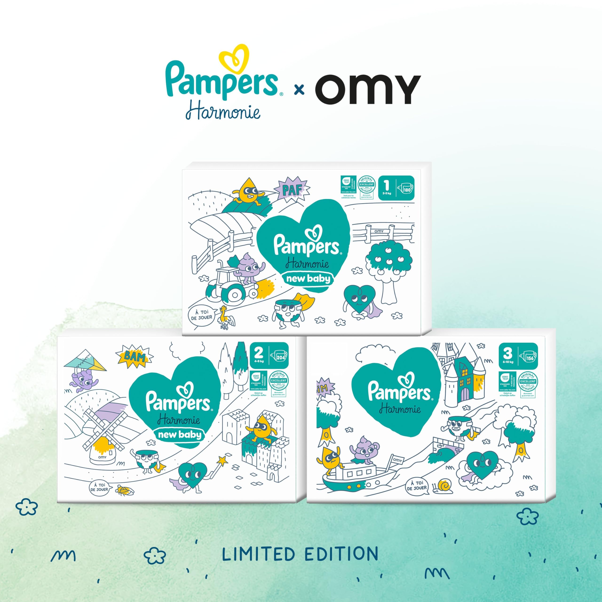Pampers Harmonie Limited Edition Talla 5, 72 Pañales, 11-16kg