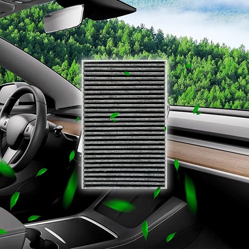 Miniatura 5 de JOJOMARK Filtro de aire de cabina para Tesla Model S con carbón activado para modelos S 1035125-00-A 2012-2015 (carbón activado 2012-2015)