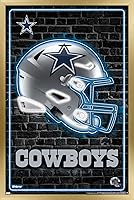 Vista 12 de NFL Dallas Cowboys - Póster de pared con casco neón 23, 34 pulgadas de largo x 22.4 pulgadas de ancho, versión premium sin marco