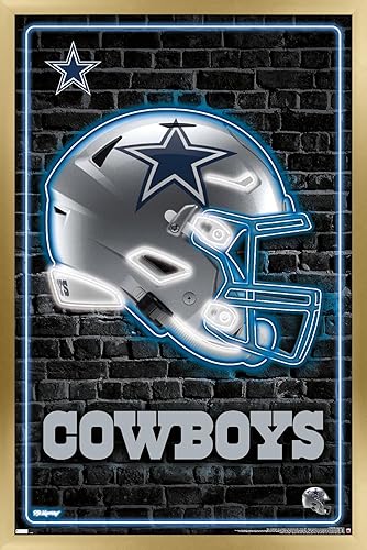 Trends International NFL Dallas Cowboys - Neon Helmet 23 Wall Poster