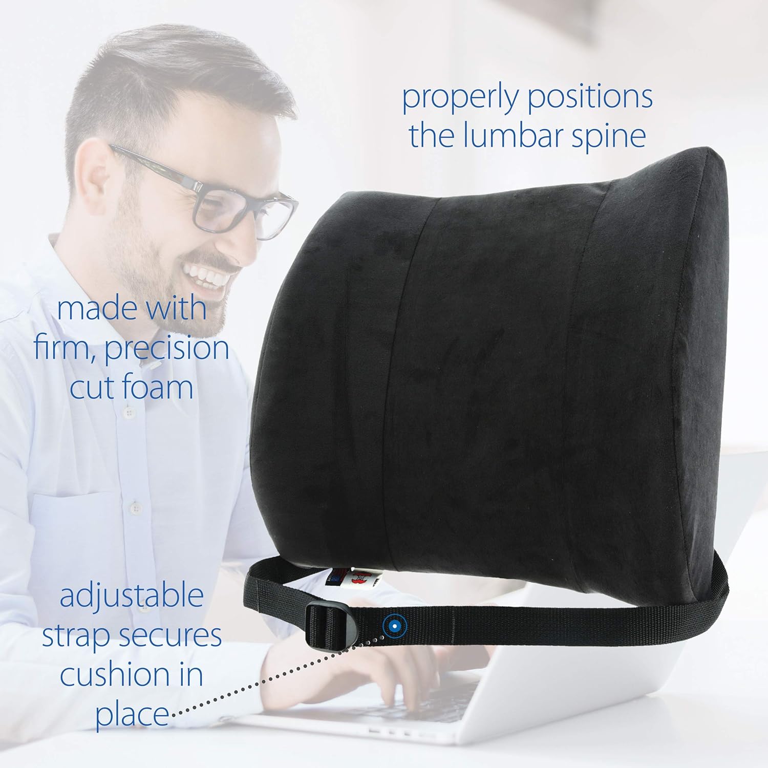 Up To 40% OFF Core Products SitBack Rest Lumbar Support Cushion, Deluxe - Black