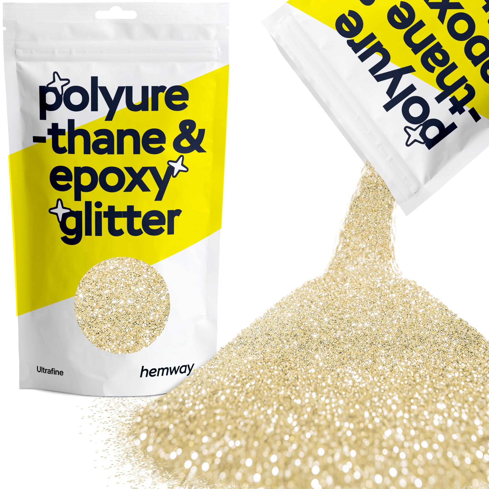 Hemway Resin Glitter Bronze Brown 100g Super Chunky | Polyurethane & Epoxy Glitter for Resin Crafts, Tumblers, Coasters, Floor & Table Art — view 134
