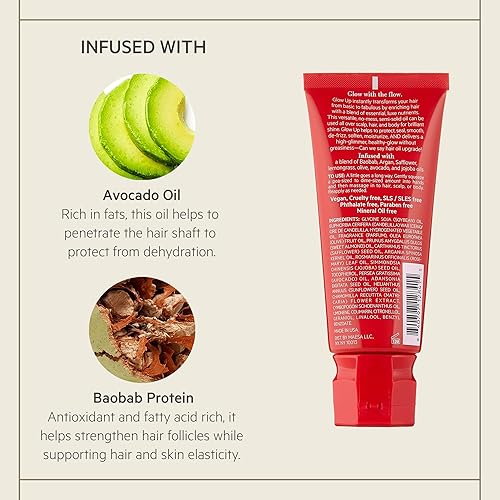 Miniatura 2 de TPH by Taraji Mezcla de aceite capilar para cabello y cuero cabelludo seco con aceite de aguacate, argán y jojoba, 2 onzas líquidas – Glow Up Scalp,