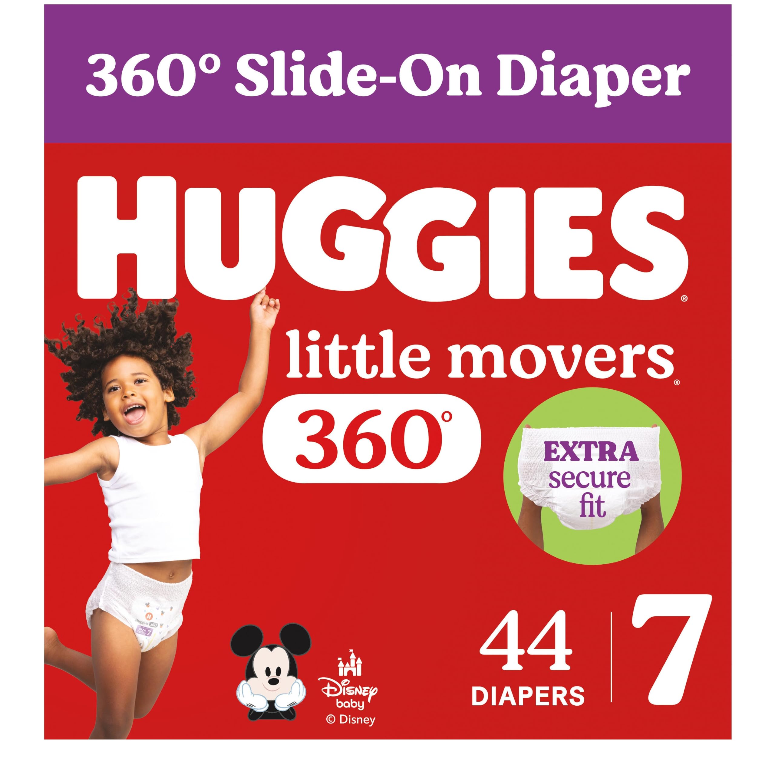 Photo 1 of Huggies Little Movers Diapers Size 7, 44 Count