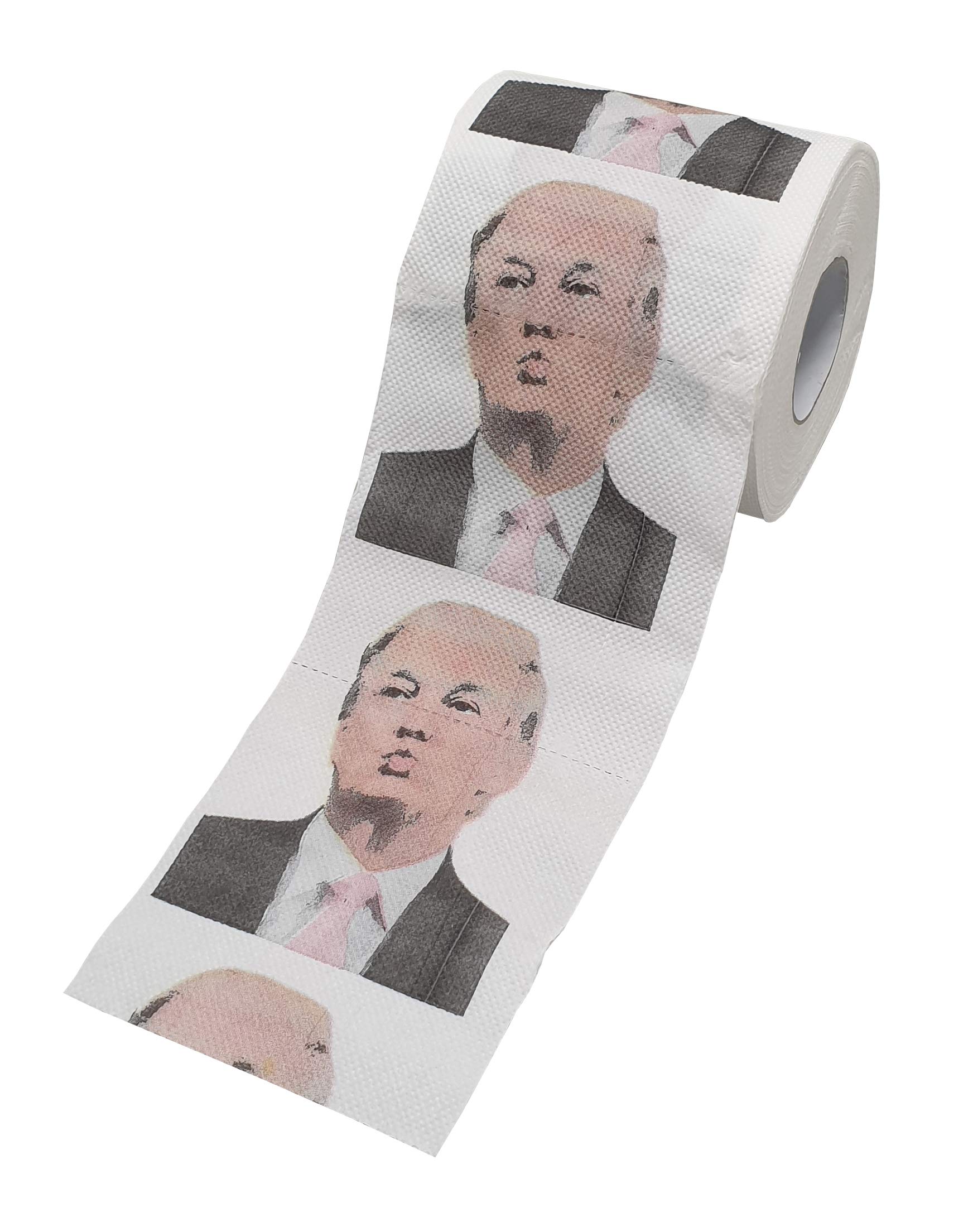 Donald Trump Toilet Roll Funny American Novelty 2-Ply Paper Colour Printed Political President Humor Gag Prank Fun Face Joke Gift (1 Roll)