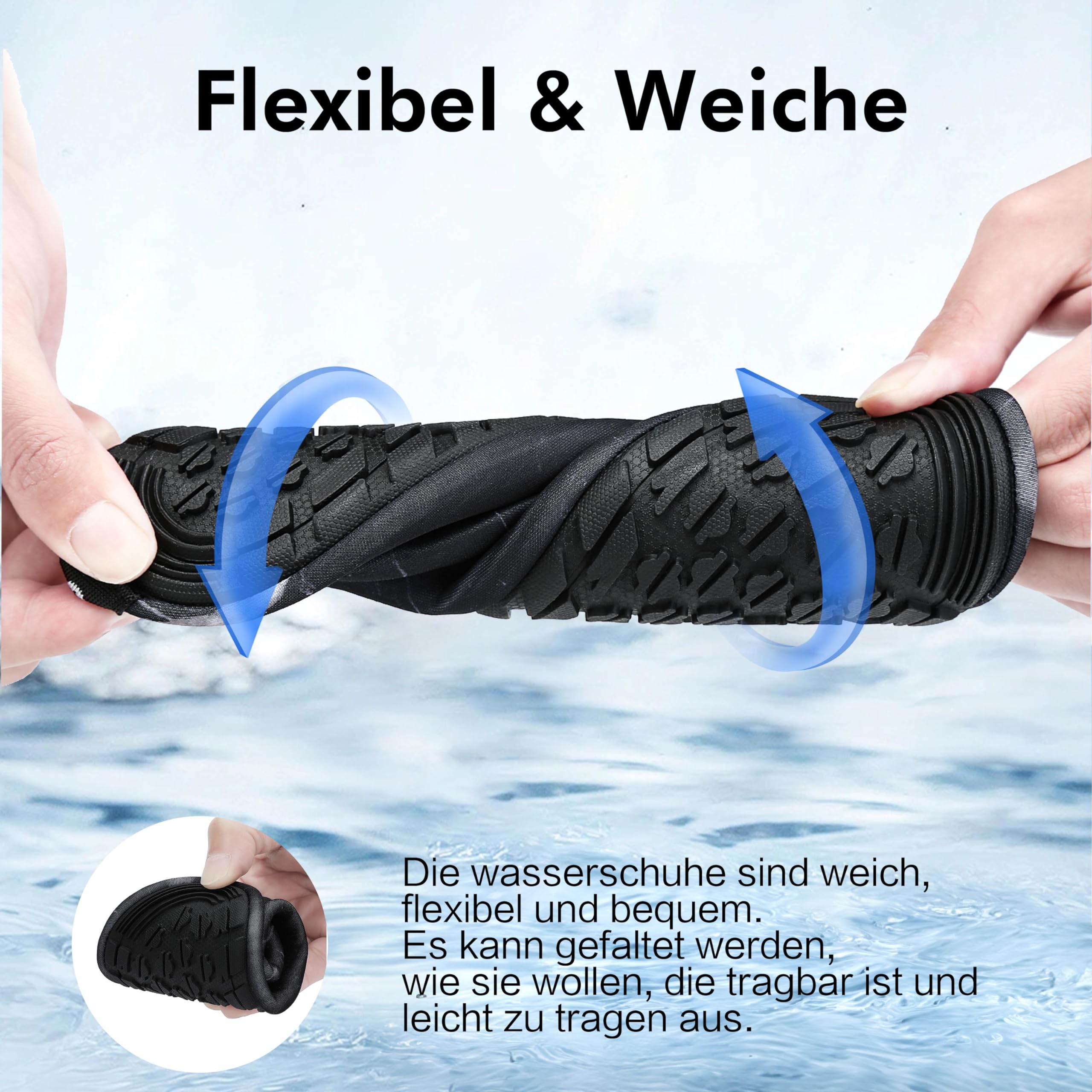 SAGUARO Scarpe da Scoglio Donna Uomo da Immersione Scarpette da Surf Water Shoes Barefoot per Bagno Spiaggia Mare Snorkel Yoga
