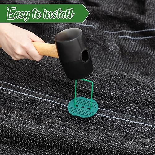 Miniatura 5 de 200 piezas de grapas de paisaje, juntas de paisaje, juntas de grapas para paisaje, estacas de jardín, estacas de paisaje, junta de pasadores de