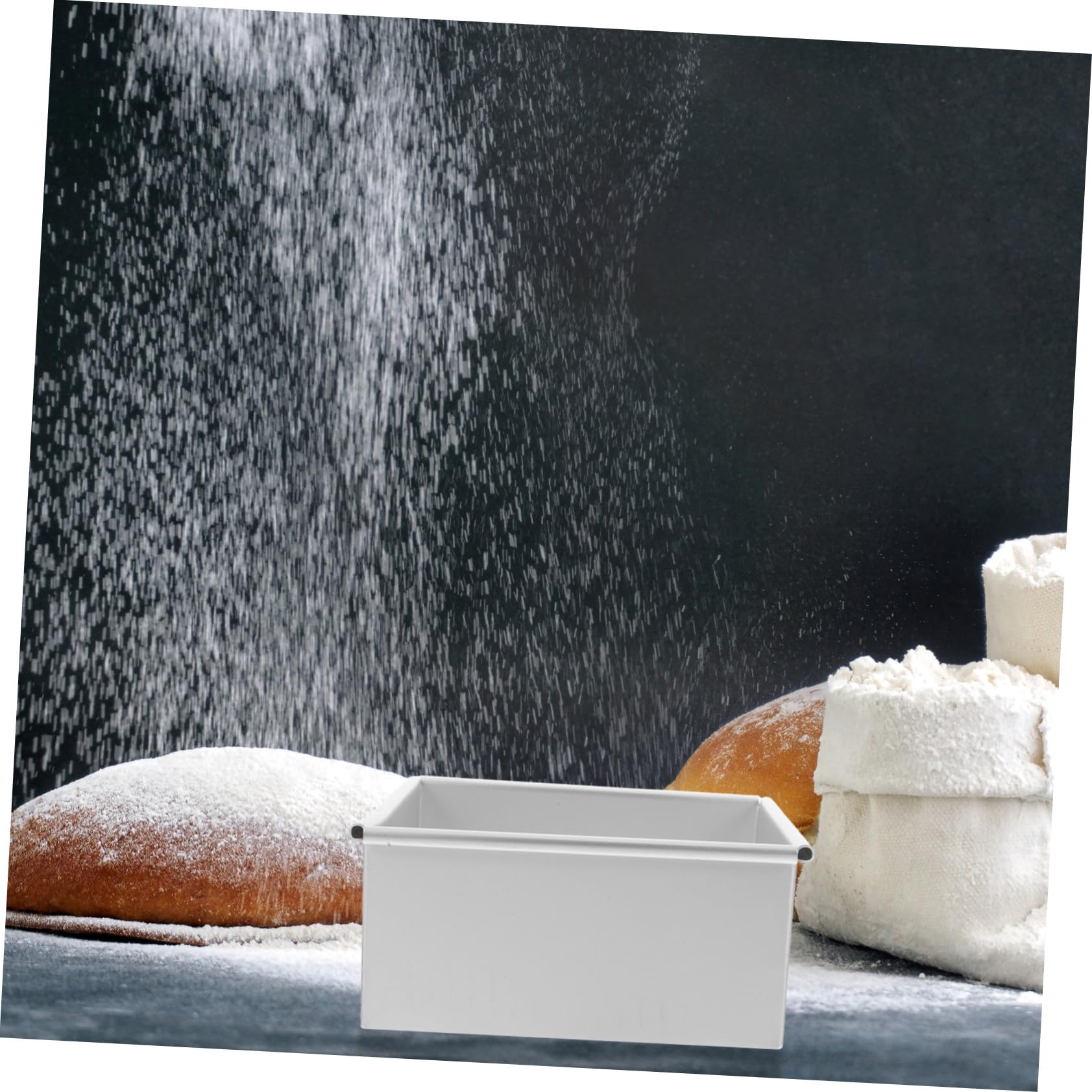 VOSAREA 2pièces Lot De Moules Carrés Antiadhésifs Avec Fond Amovible Pour Gâteaux Chiffon Mousse Et Brownies