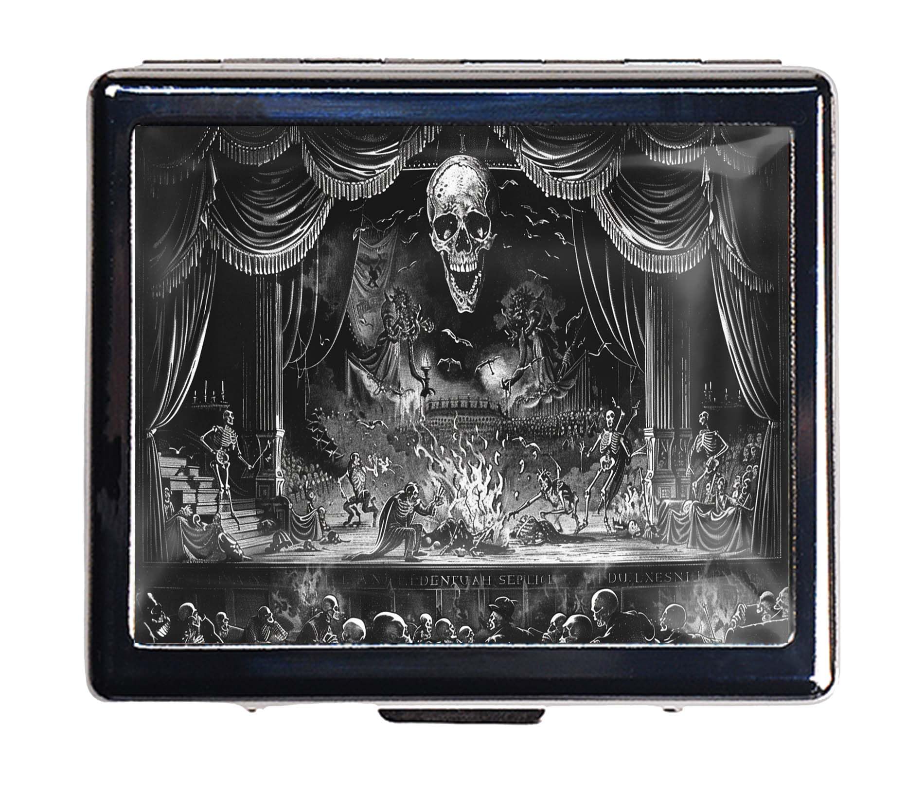 7 Days Chromed Shiny Silver Pill Organizer with Mirror Inside Has 8 Separate Compartments Rectangle,Versatile Storage for Medication - Ideal Travel