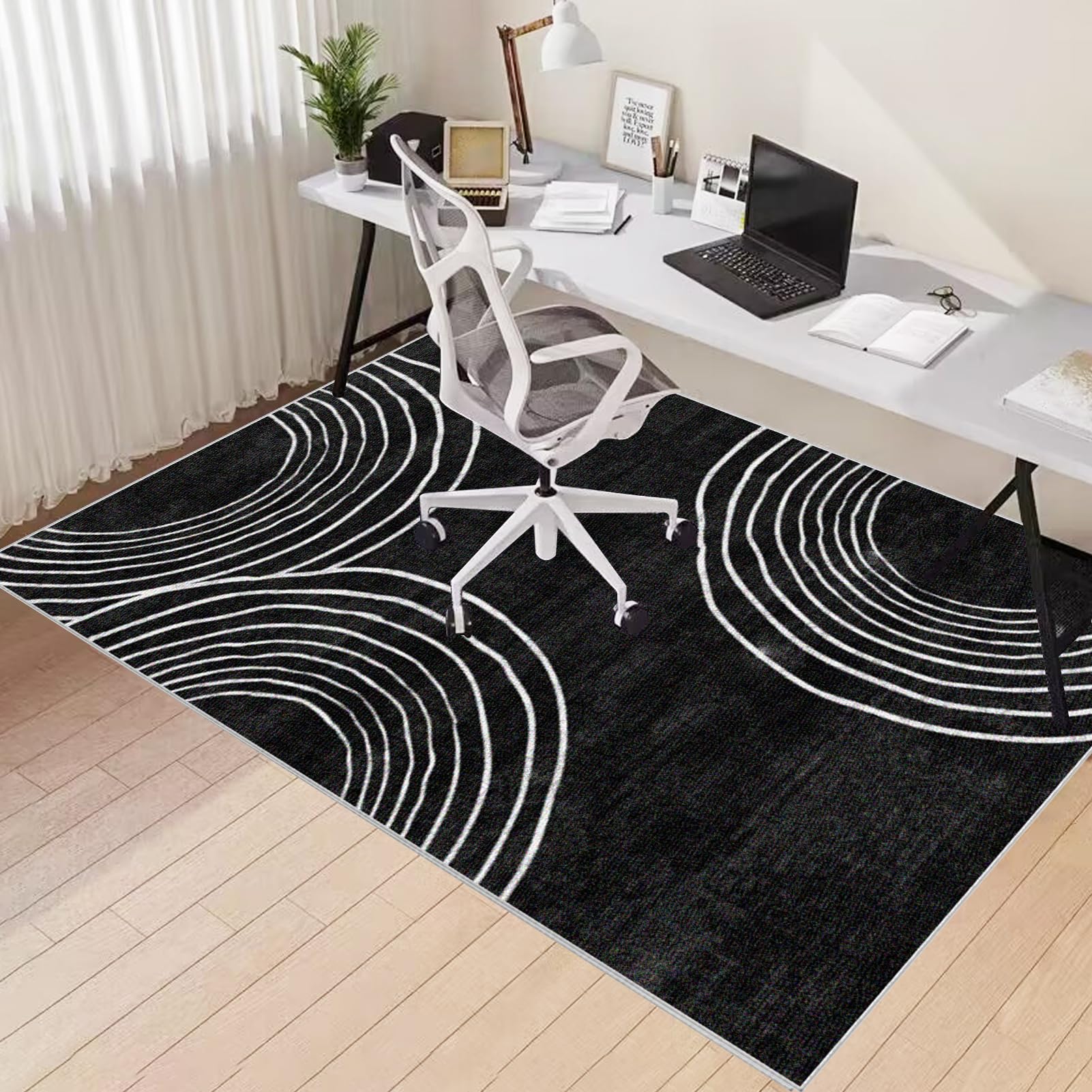 Tappeto per Sedia Ufficio Antiscivolo Tappetino di Protezione per Pavimenti Duri 120 x 160 cm Tappeto per Sedia con Ruote Tappetino per Sedia da Scrivania Tappetino Pavimenti per Parquet e Piastrelle