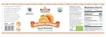 BONO Sicilian Orange Organic Marmalade, 3 pack
