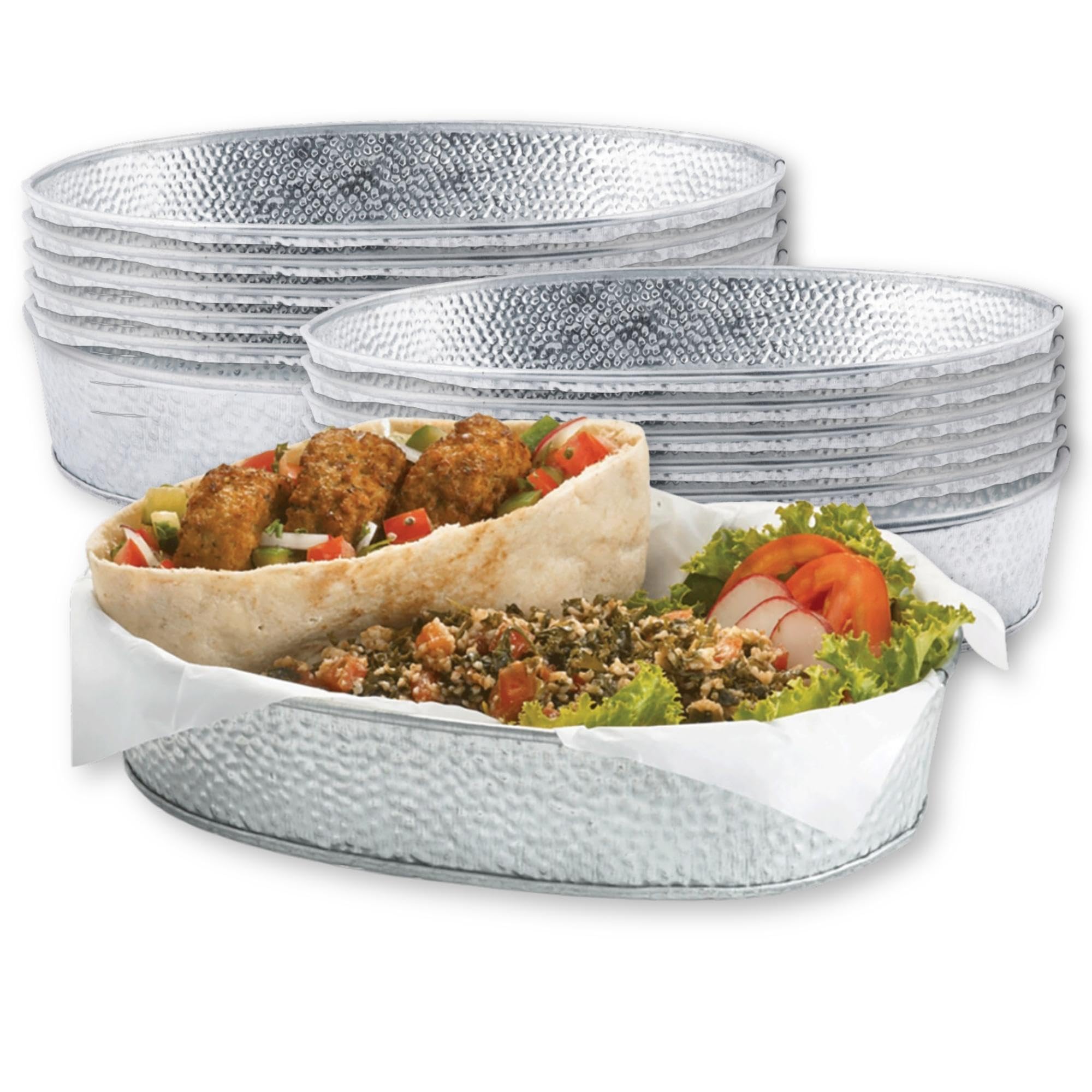 Tablecraft 12 / Oval 9.5 by 6 Inches / Silver Platters