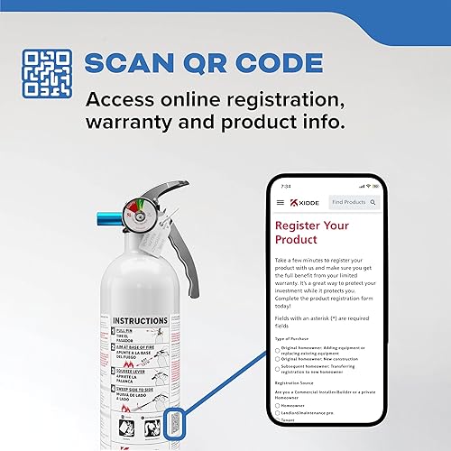 Vista 14 de Kidde Mariner 5 Extintor de Incendios para Barcos, de Un Solo Uso 5BC