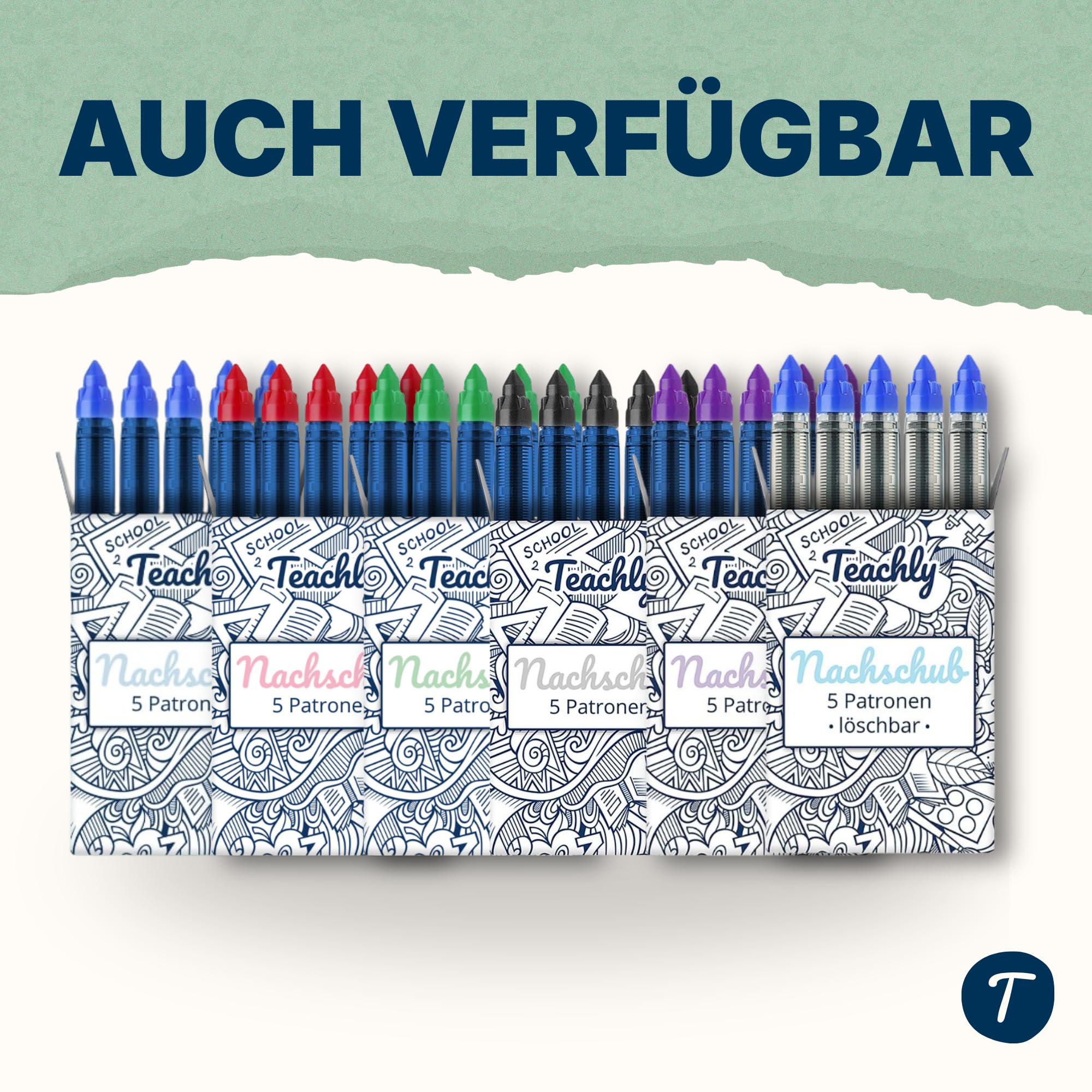 Legami Set di 9 penne gel cancellabili con inchiostro cancellabile
