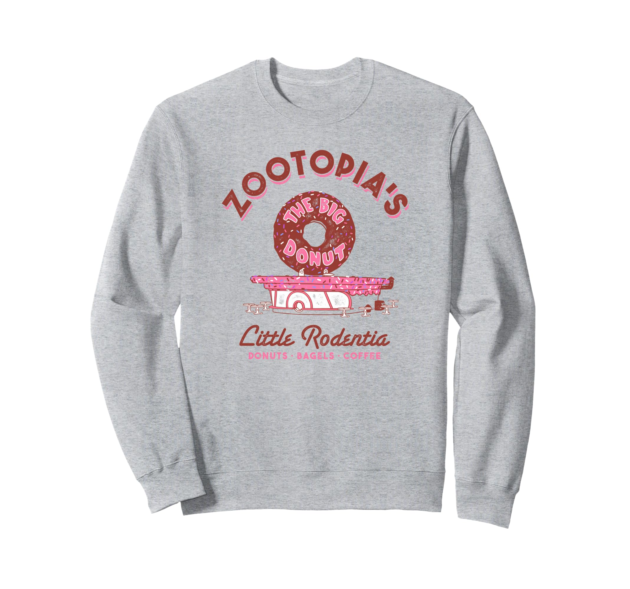 Sweatshirt Disney Zootopia pull original The Big Donut en coton imprimé - 2