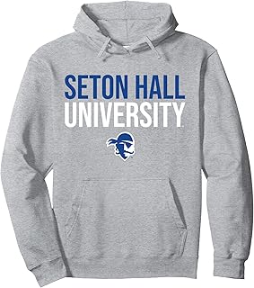 Seton Hall University SHU Pirates Stacked Pullover Hoodie