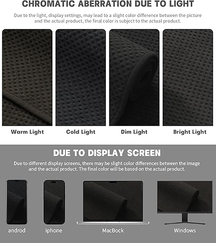 Miniatura 6 de YIHOUSE Juego de 2 tapetes de baño ultrafinos de secado rápido, tapete de baño absorbente para baño, antideslizante, lavable a máquina (negro)