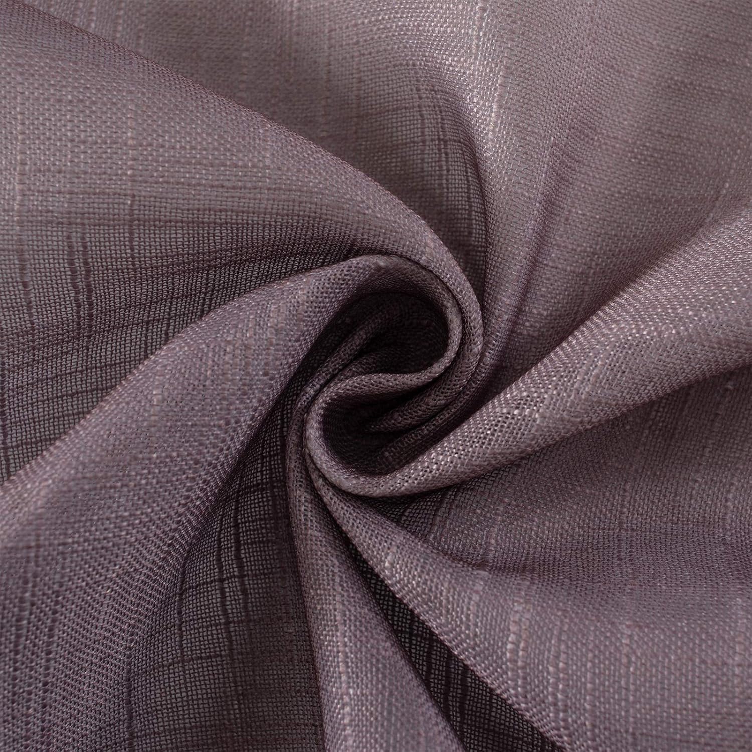 Melodieux Yellow Grey Linen Textured Ombre Semi Sheer Curtains 84 Inches Long for Living Room Bedroom Kitchen Golden Sunshine Rod Pocket Gradient Drapes, 52 x 84 Inch (2 Panels)